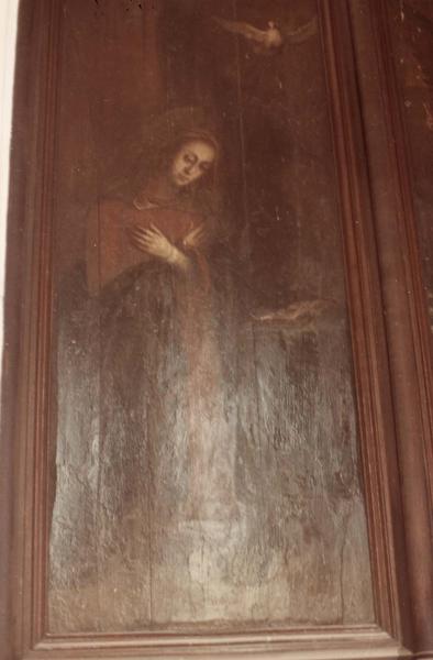 volet de polyptyque : l'Annonciation, vue partielle - © Ministère de la Culture (France), Médiathèque du patrimoine et de la photographie (objets mobiliers), tous droits réservés