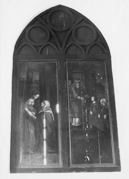 volets de polyptyque : la Présentation de la Vierge au Temple, la Visitation, vue générale - © Ministère de la Culture (France), Médiathèque du patrimoine et de la photographie (objets mobiliers), tous droits réservés