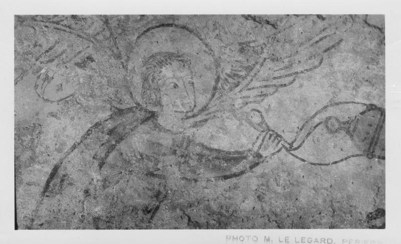 peintures monumentales : Vierge à l'Enfant entre des anges thuriféraires,détail