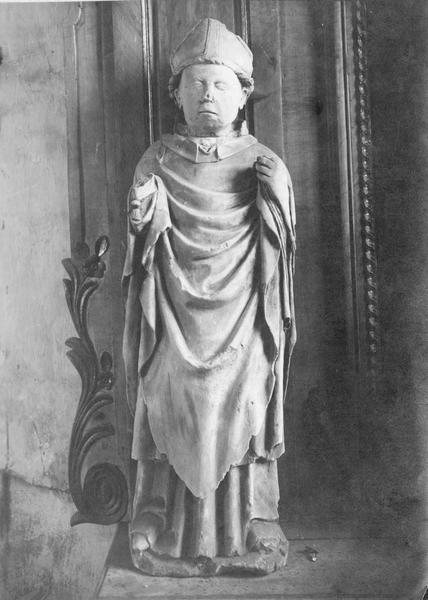 statue : Saint Loup, également appelée saint Fromond, vue générale