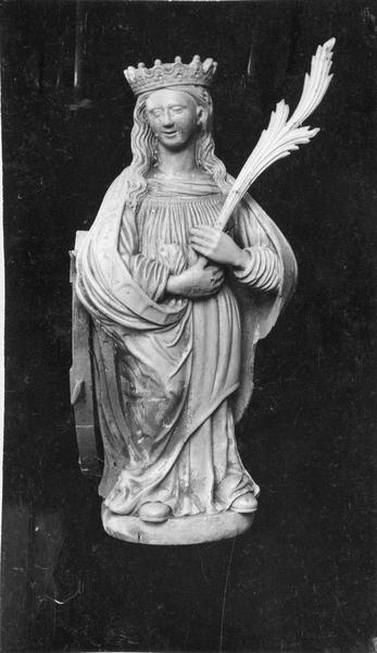 statue : Sainte Catherine d'Alexandrie, vue générale