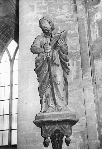 statue : saint Paul, vue générale