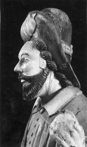 statue : Saint Jacques le Majeur, apôtre, détail