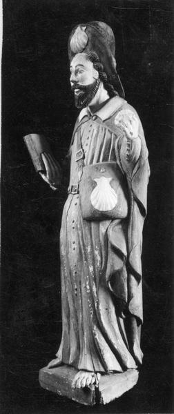 statue : Saint Jacques le Majeur, apôtre, vue générale