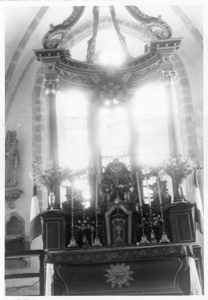 maître-autel, tabernacle, exposition, ciborium (baldaquin), vue générale