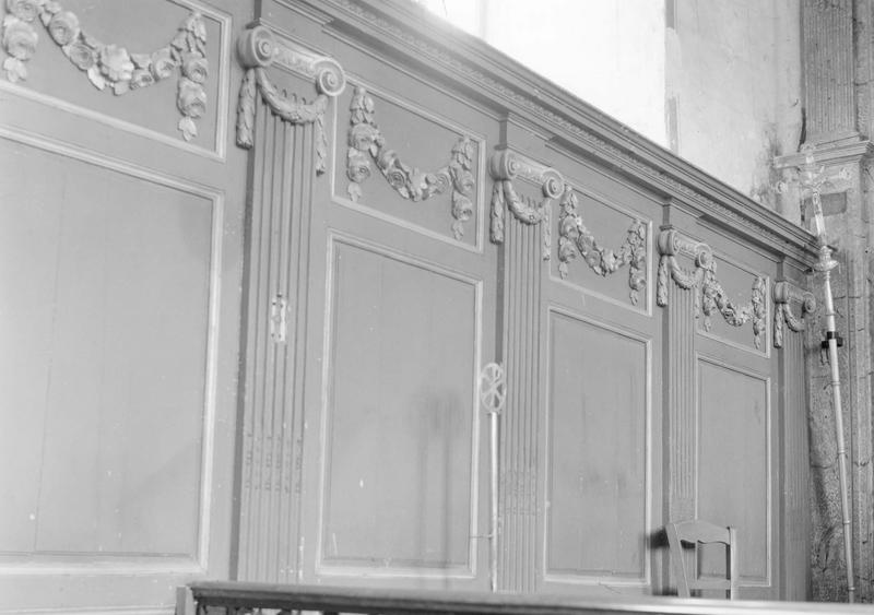 lambris de revêtement, vue partielle - © Ministère de la Culture (France), Médiathèque du patrimoine et de la photographie (objets mobiliers), tous droits réservés