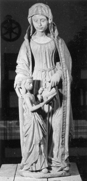 groupe sculpté : Sainte Anne et la Vierge, vue générale