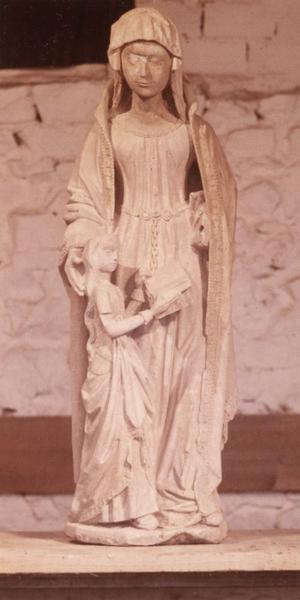 groupe sculpté : Sainte Anne et la Vierge, vue générale