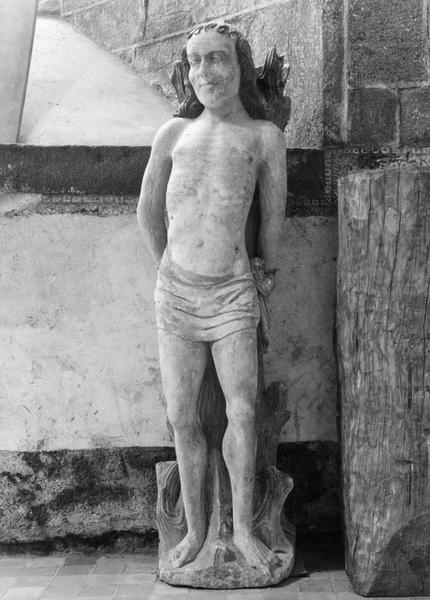 statue : saint Sébastien, vue générale - © Ministère de la Culture (France), Médiathèque du patrimoine et de la photographie (objets mobiliers), tous droits réservés