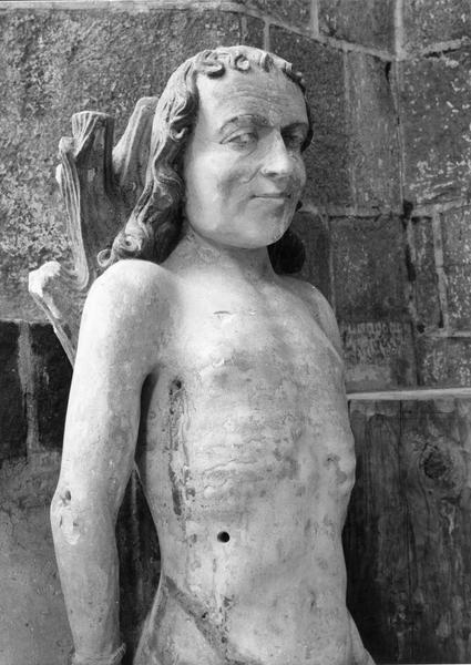 statue : saint Sébastien, vue partielle - © Ministère de la Culture (France), Médiathèque du patrimoine et de la photographie (objets mobiliers), tous droits réservés