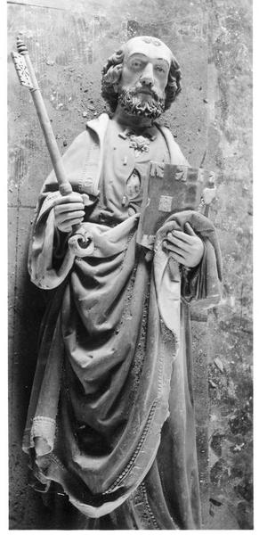 statue : Saint Pierre, vue partielle