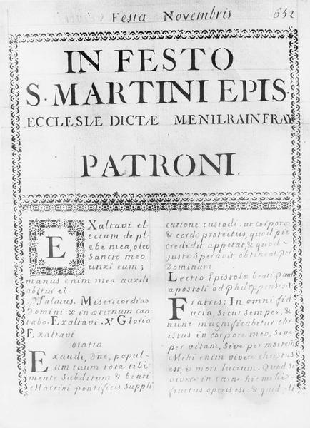 missel de Jean-François Philibert, vue partielle