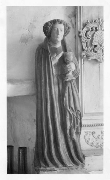 statue : saint Jean l'Evangéliste, vue générale - © Ministère de la Culture (France), Médiathèque du patrimoine et de la photographie (objets mobiliers), tous droits réservés