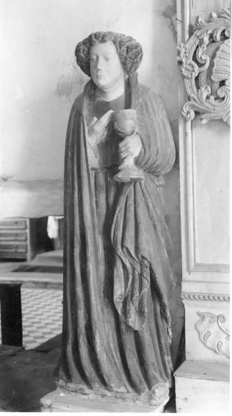 statue : saint Jean l'Evangéliste, vue générale - © Ministère de la Culture (France), Médiathèque du patrimoine et de la photographie (objets mobiliers), tous droits réservés