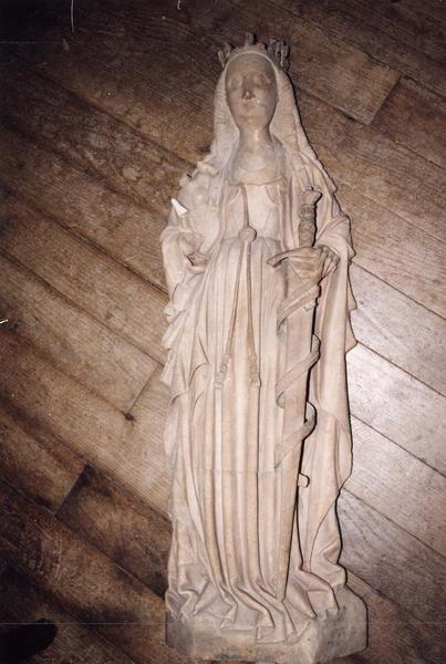 bas-relief : sainte Catherine d'Alexandrie, vue générale - © Ministère de la Culture (France), Médiathèque du patrimoine et de la photographie (objets mobiliers), tous droits réservés