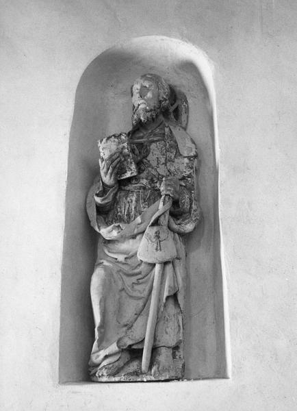 statue : saint Jacques apôtre, vue générale - © Ministère de la Culture (France), Médiathèque du patrimoine et de la photographie (objets mobiliers), tous droits réservés