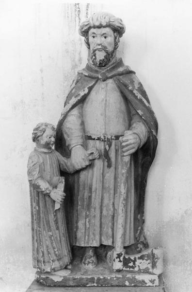 groupe sculpté : saint Joseph et l'Enfant Jésus, vue générale - © Ministère de la Culture (France), Médiathèque du patrimoine et de la photographie (objets mobiliers), tous droits réservés