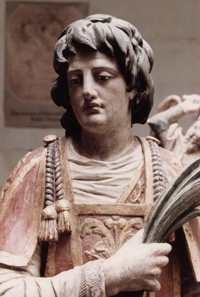 statue  saint Laurent, vue partielle