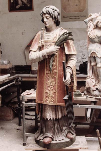 statue  saint Laurent, vue générale