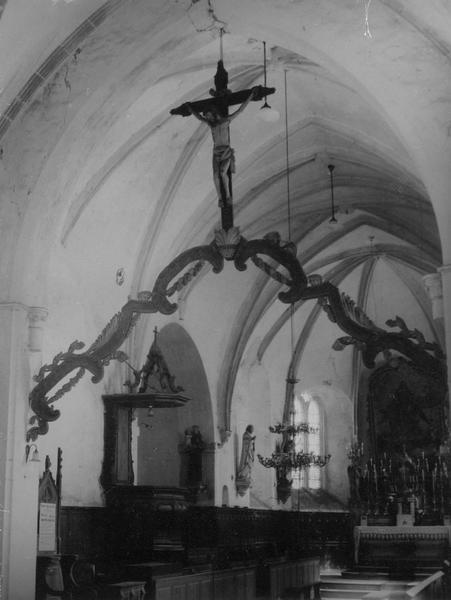 poutre de gloire (tref), statue : la Crucifixion, vue générale