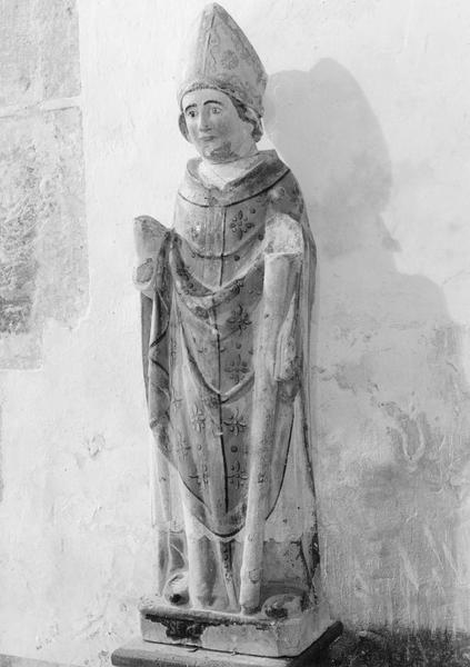 statue : saint Liévin évêque, vue générale