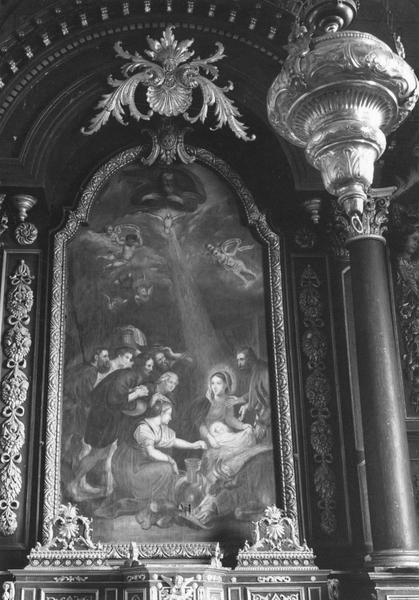 tableau du maître-autel : l'Adoration des Bergers, vue générale