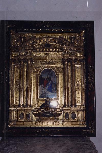 reliquaire de saint Louis, tableau : la Déploration, vue générale - © Ministère de la Culture (France), Médiathèque du patrimoine et de la photographie (objets mobiliers), tous droits réservés