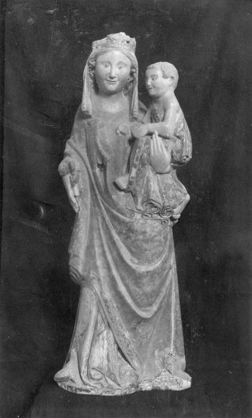 statue : Vierge à l'enfant, vue générale