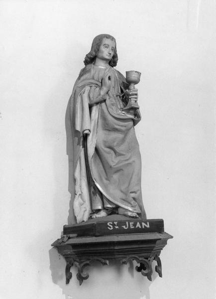 statue : saint Jean l'Evangéliste, vue générale - © Ministère de la Culture (France), Médiathèque du patrimoine et de la photographie (objets mobiliers), tous droits réservés