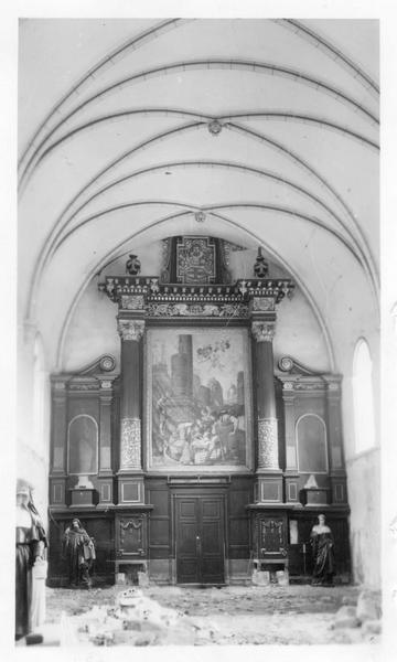 retable du maître-autel, tableau : la Nativité, vue générale - © Ministère de la Culture (France), Médiathèque du patrimoine et de la photographie (objets mobiliers), tous droits réservés