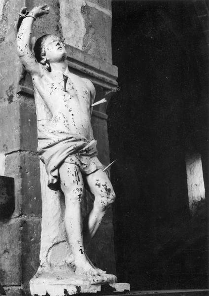 statue : saint Sébastien, vue générale