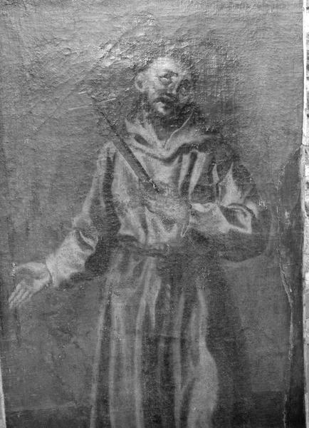 tableau : saint François d'Assise, vue partielle - © Ministère de la Culture (France), Médiathèque du patrimoine et de la photographie (objets mobiliers), tous droits réservés