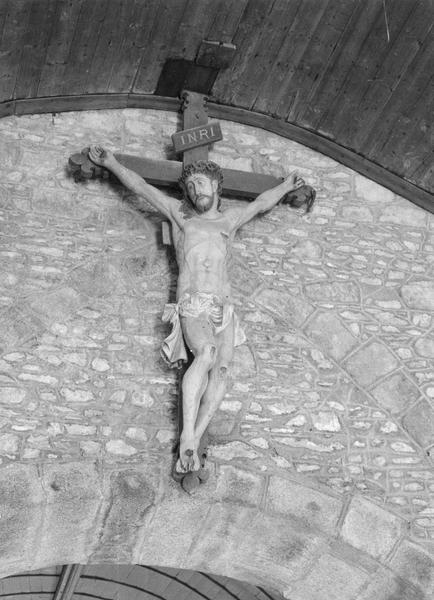 statue : Christ en croix, vue générale - © Ministère de la Culture (France), Médiathèque du patrimoine et de la photographie (objets mobiliers), tous droits réservés