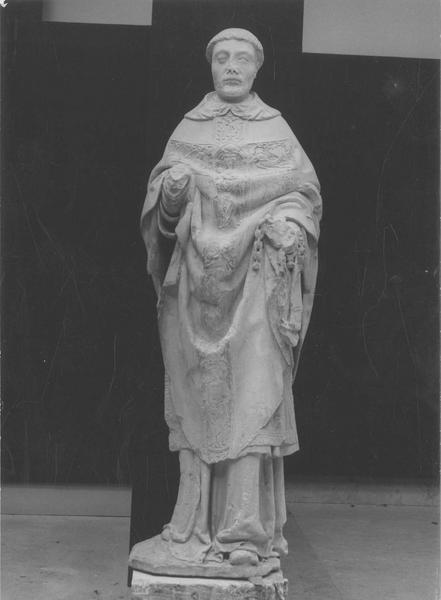 statue : saint Léonard, vue générale - © Ministère de la Culture (France), Médiathèque du patrimoine et de la photographie (objets mobiliers), tous droits réservés