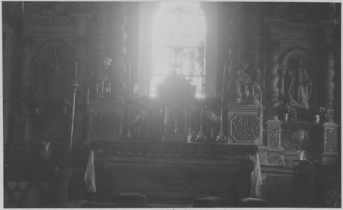 maître-autel, vue partielle