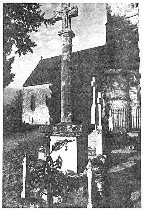 croix de cimetière, (photocopie numérisée)