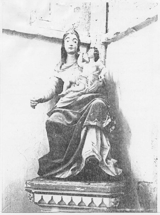 statue : Vierge à l'Enfant, (photocopie numérisée)
