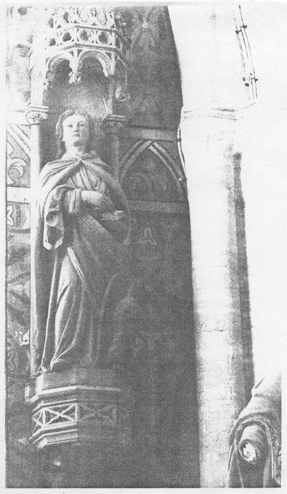 Statue : Saint Jean l'Evangéliste et son aigle
