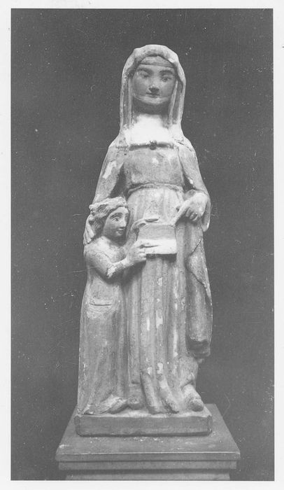 groupe sculpté : L'Education de la Vierge