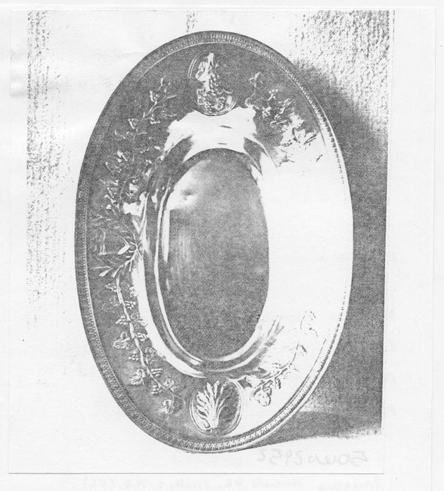 plateau à burettes, (photocopie numérisée)