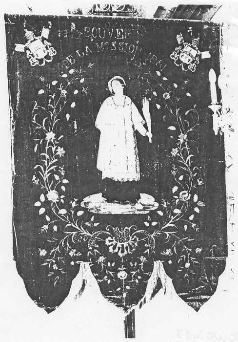 Bannière de procession : Saint Etienne et Saint Laurent