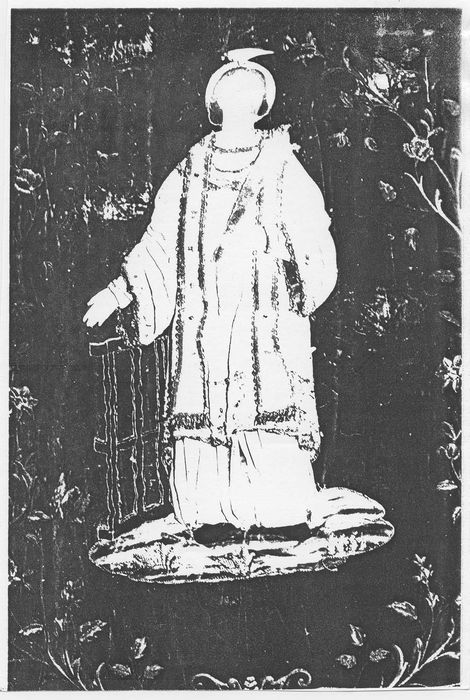 bannière de procession : Saint Etienne et Saint Laurent, (photocopie numérisée)