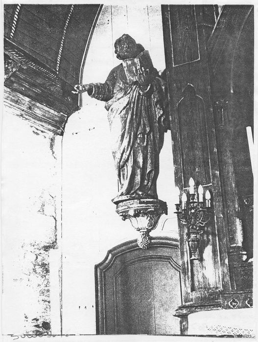 statue : saint Pierre apôtre, (photocopie numérisée)