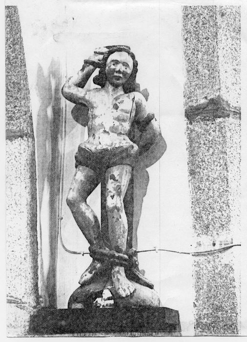 Statue (statuette) : Saint Sébastien, (photocopie numérisée)