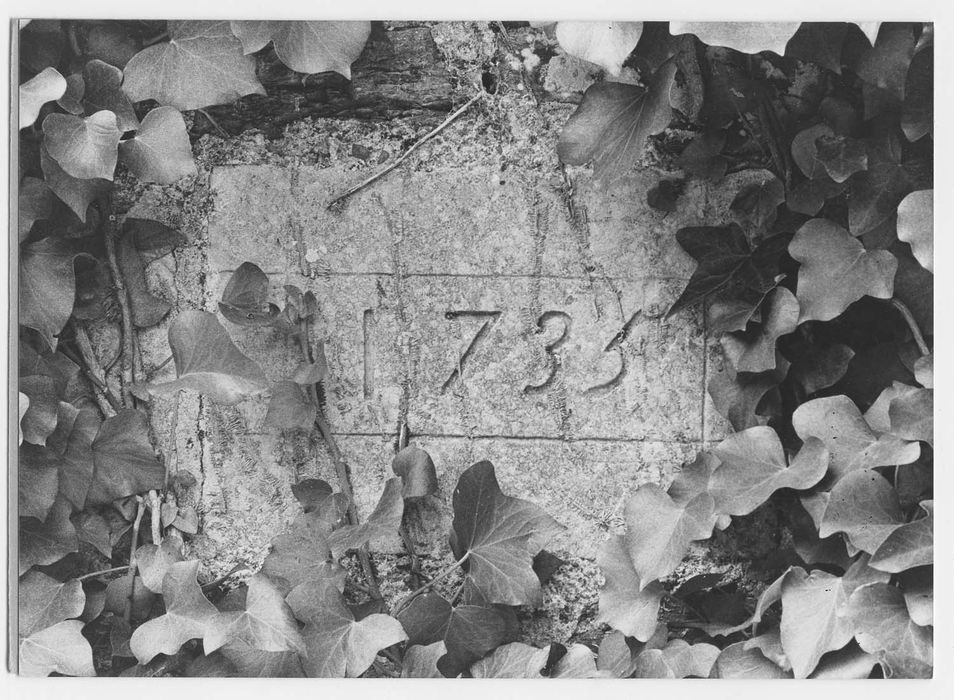 plaque commémorative de la construction de la sacristie