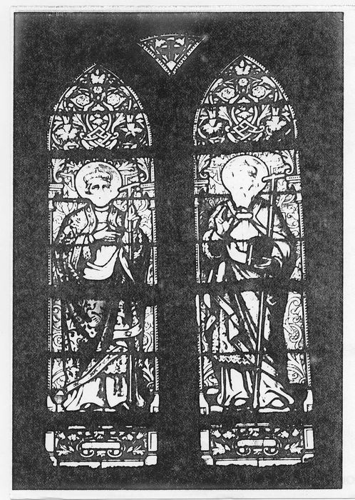 Deux verrières : Saint Grégoire de Naziance et Saint Basile le Grand