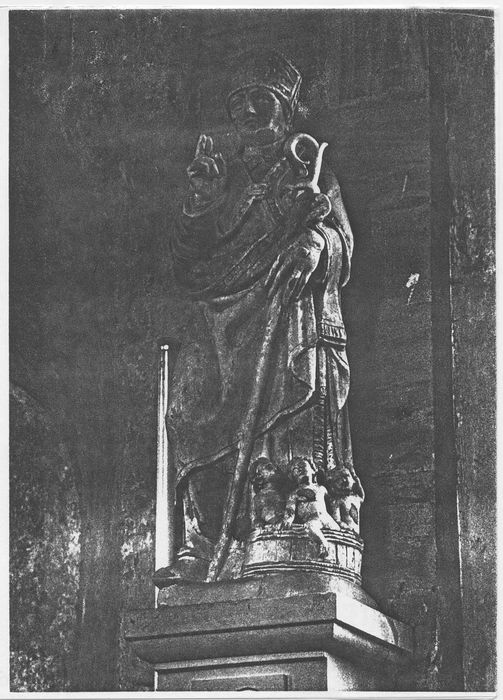 Statue : Saint Nicolas et les enfants