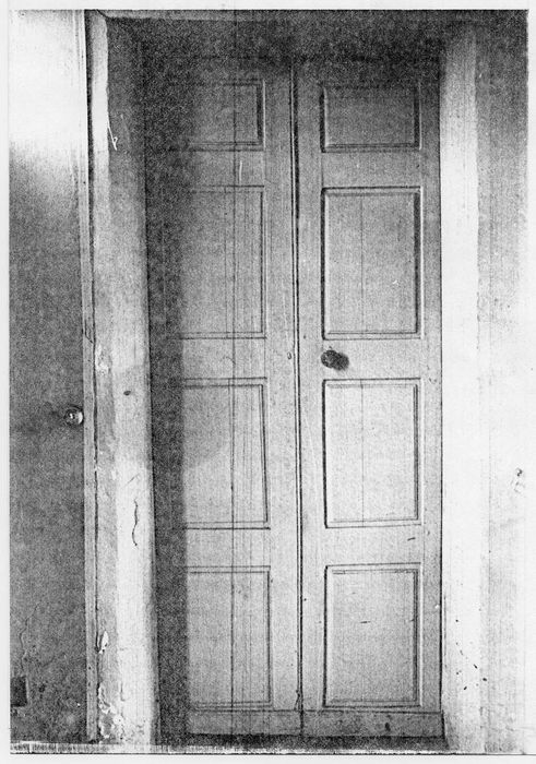 porte du palier supérieur, (photocopie numérisée) 