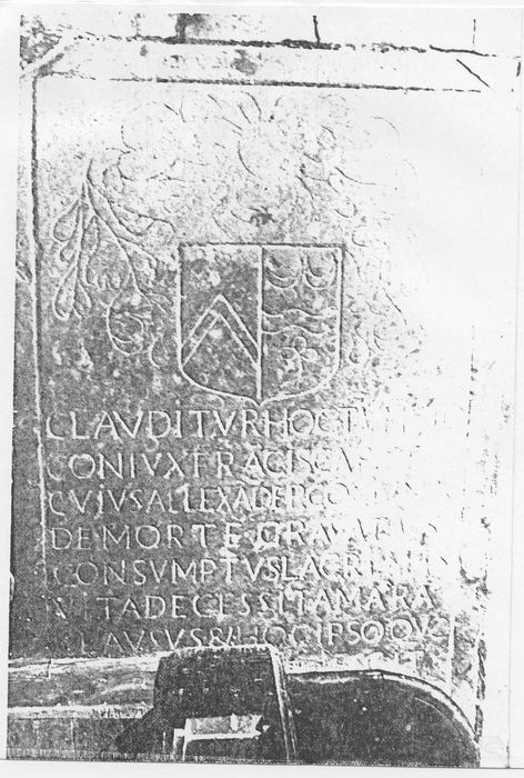 Dalle funéraire d'Alexandre Le Jolis et de sa femme Françoise Alexandre