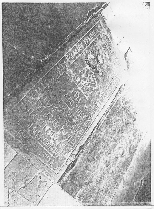 Dalle funéraire d'Anne Le Ramey, épouse de Michel Le Jolis